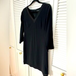 rag & bone black dress with 3/4 length sleeve